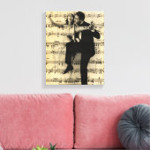 ヴィンテージ音楽とダンス キャンバスプリント (インサイチュ (リビング))