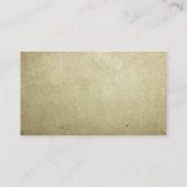 ヴィンテージ音楽はエレガントなミュージカルに注意します 名刺 (裏面)