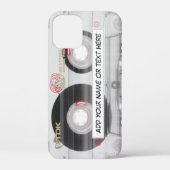 ヴィンテージ音楽カセットテープルックケースメイトiPhone  Case-Mate iPhoneケース (裏面)