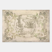 ヴィンテージ音楽カバーフローラEphemera Decompage ラッピングペーパーシート (正面3)