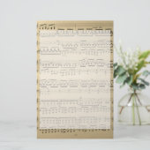 ヴィンテージ音楽シート 便箋 (スタンド正面)