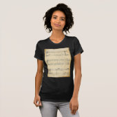 ヴィンテージ音楽シート Tシャツ (正面フル)