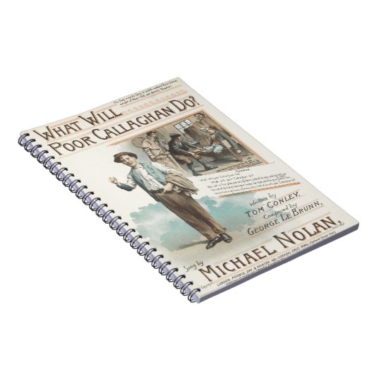 ヴィンテージ音楽ソングシート貧しいキャラハン合唱団 ノートブック (右側)