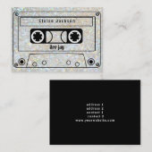 ヴィンテージ音楽テープデザイン 名刺 (正面/裏面)