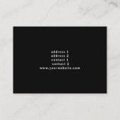 ヴィンテージ音楽テープデザイン 名刺 (裏面)