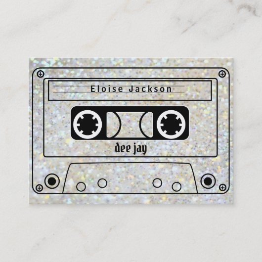 ヴィンテージ音楽テープデザイン 名刺 (正面)