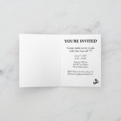 ヴィンテージ音楽パーティの招待状 招待状 (内部)