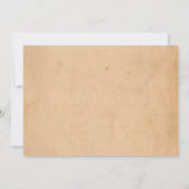 ヴィンテージ音楽ミュージカルブライダルシャワー 招待状 (裏面)