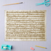 ヴィンテージ音楽手書きスコアノートの切り離し 薄葉紙 (クラフト)