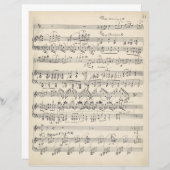 ヴィンテージ音楽手書きデカップスクラップブック (正面/裏面)