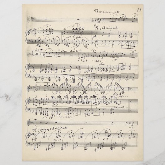 ヴィンテージ音楽手書きデカップスクラップブック (正面)