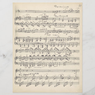 ヴィンテージ音楽手書きデカップスクラップブック