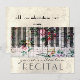 ヴィンテージ音楽発表会 招待状
