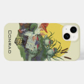ヴィンテージ音楽雑誌の表紙アート、エチュード フログ コーラス Case-Mate iPhoneケース (裏面 (横))