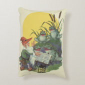 ヴィンテージ音楽雑誌カバーアート、Etude Frog Choir アクセントクッション (裏面(縦))