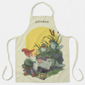 ヴィンテージ音楽雑誌カバーアート、Etude Frog Choir エプロン (正面)