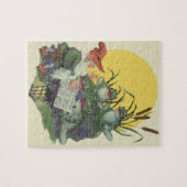 ヴィンテージ音楽雑誌カバーアート、Etude Frog Choir ジグソーパズル (横)