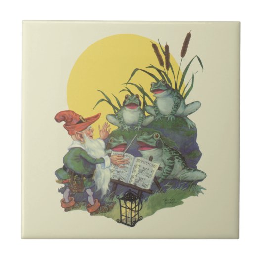 ヴィンテージ音楽雑誌カバーアート、Etude Frog Choir タイル (正面)