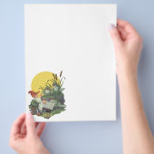 ヴィンテージ音楽雑誌カバーアート、Etude Frog Choir チラシ (手)