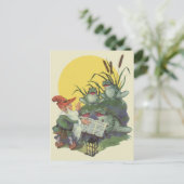 ヴィンテージ音楽雑誌カバーアート、Etude Frog Choir ポストカード (スタンド正面)