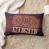 ヴィンテージ音楽30 ランバークッション (ブランケット)