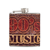 ヴィンテージ音楽90 フラスク (正面)