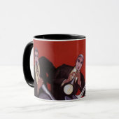 ヴィンテージ音楽、アールデコミュージカルジャズバンド妨害 マグカップ (正面左)