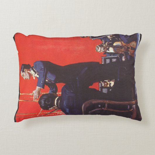 ヴィンテージ音楽、オーケストラの指揮 アクセントクッション (正面)