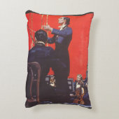 ヴィンテージ音楽、オーケストラの指揮 アクセントクッション (裏面(縦))