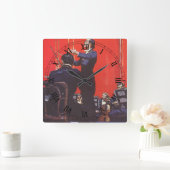 ヴィンテージ音楽、オーケストラの指揮 スクエア壁時計 (ホーム)