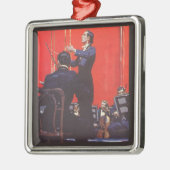 ヴィンテージ音楽、オーケストラの指揮 メタルオーナメント (左)