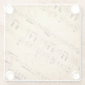 ヴィンテージ音楽 ガラスコースター (裏面)