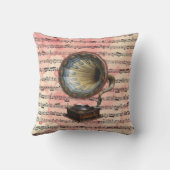 ヴィンテージ音楽 クッション (裏面)