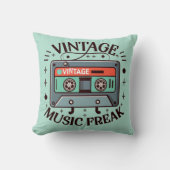 ヴィンテージ音楽 クッション (正面)
