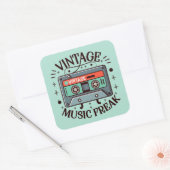 ヴィンテージ音楽 スクエアシール (封筒)