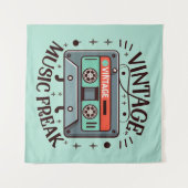 ヴィンテージ音楽 タペストリー (正面(横))