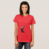 ヴィンテージ音楽、指揮者の手がバトンを持つ Tシャツ (正面フル)