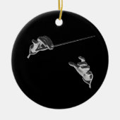 ヴィンテージ音楽、指揮者の手 – バトン セラミックオーナメント (正面)