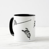 ヴィンテージ音楽、指揮者の手 – バトン マグカップ (正面左)