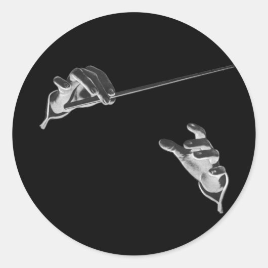 ヴィンテージ音楽、指揮者の手 – バトン ラウンドシール (正面)