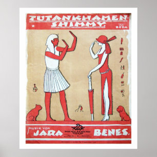 ヴィンテージ音楽- Tutankhamenの異常震動のプリント ポスター