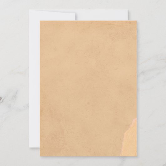 ヴィンテージ音符の卒業 招待状 (裏面)