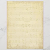 ヴィンテージ音符スクラップブック紙 (正面)