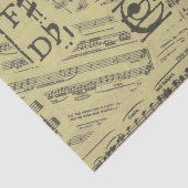 ヴィンテージ音符パターンミュージシャン 薄葉紙 (詳細)
