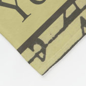 ヴィンテージ音符パターン音楽テーマミュージシャン フリースブランケット (角)