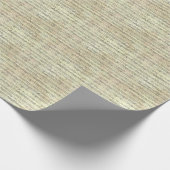 ヴィンテージ音符パターン音楽テーマミュージシャン ラッピングペーパー (角)