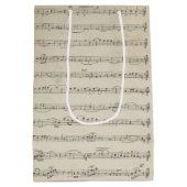 ヴィンテージ音符 ミディアムペーパーバッグ (裏面)