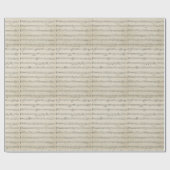 ヴィンテージ音符 ラッピングペーパー (フラット)