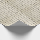 ヴィンテージ音符 ラッピングペーパー (角)