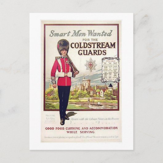 ヴィンテージ頭が切れるはイギリス人がコルドレアを求めた ポストカード (正面)